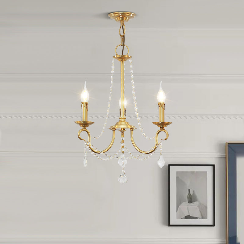 brass chandelier