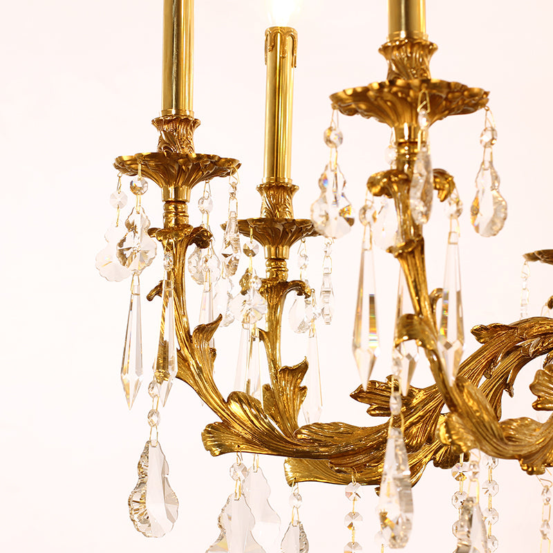 French Brass Luxury Chandelier