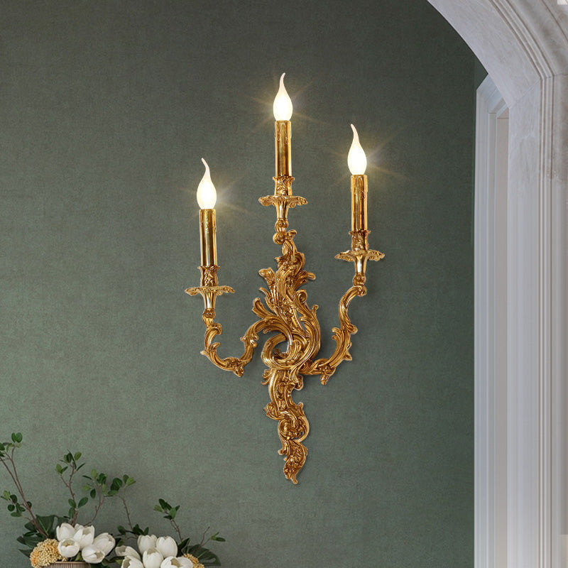 brass wall lamp