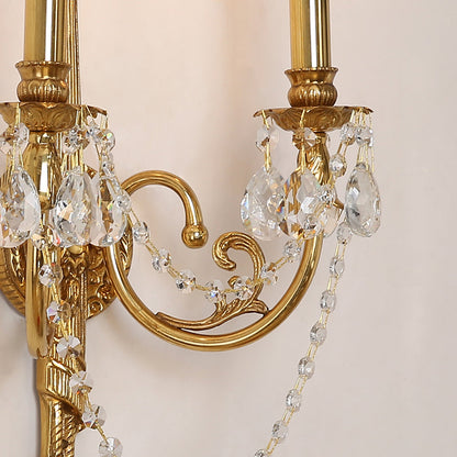 French Brass Wall Lamp