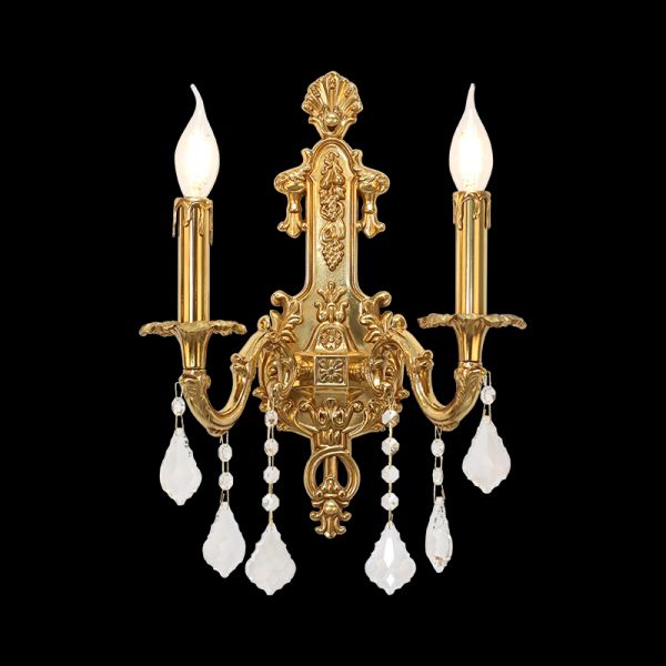 Carina Vintage Candle Wall Sconce - Jewellery Top Lighting