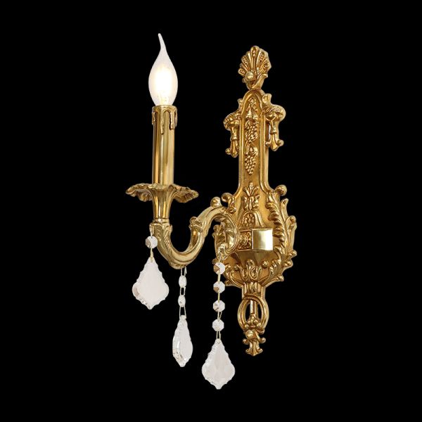 Carina Vintage Candle Wall Sconce - Jewellery Top Lighting
