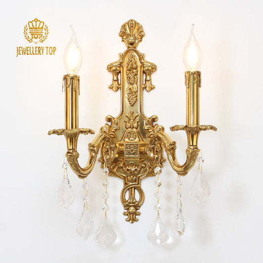Carina Vintage Candle Wall Sconce - Jewellery Top Lighting