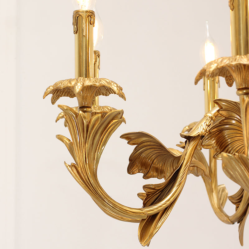 hand carving brass chandelier