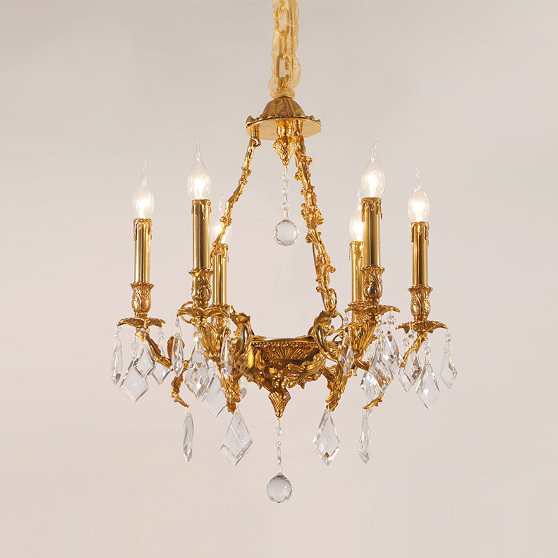 French Brass Chandelier