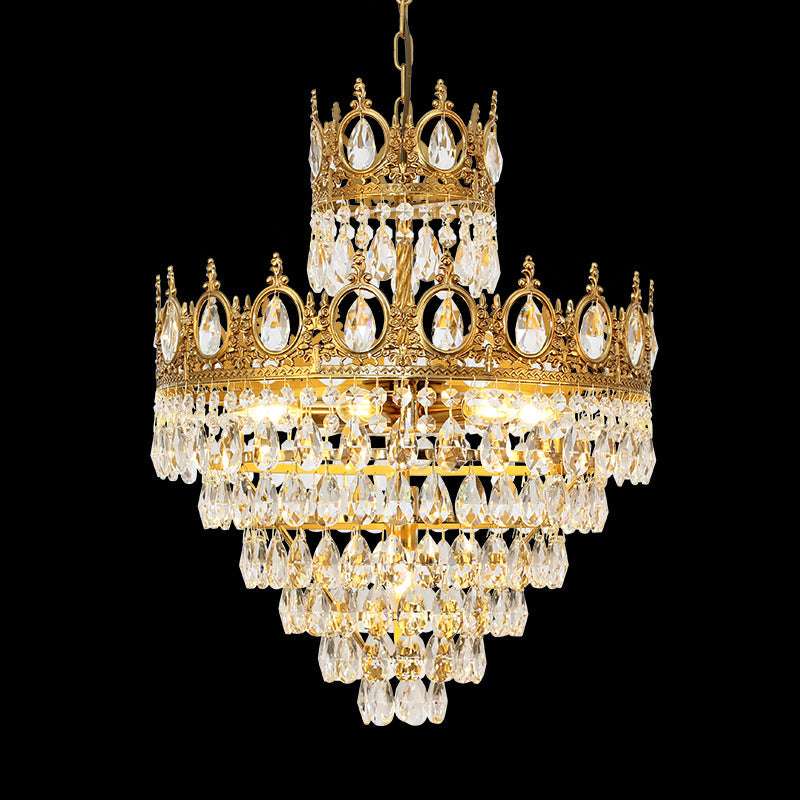 Celestial Crown Gold Pendant Lamp