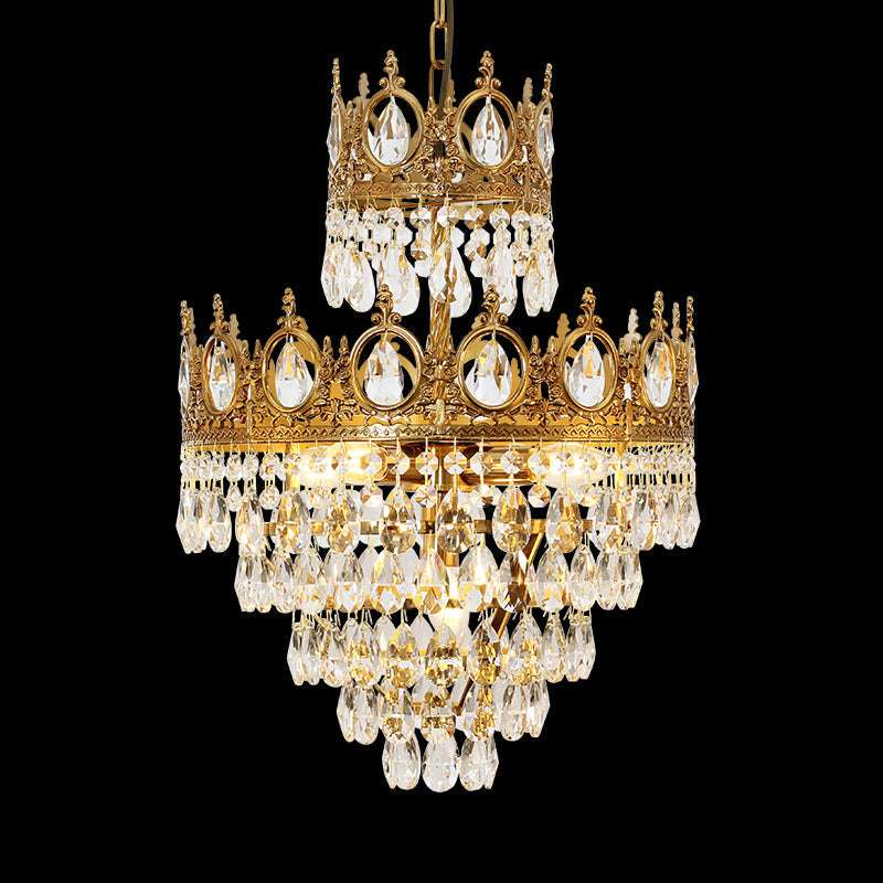 Celestial Crown Gold Pendant Lamp