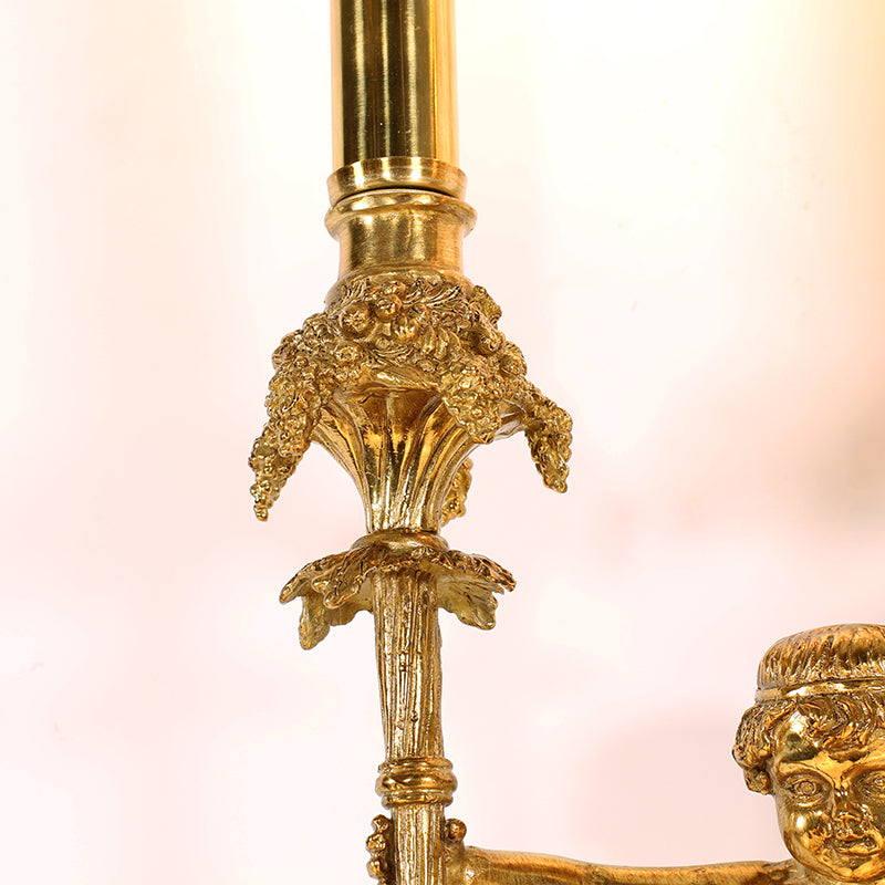 Cherub Flame Brass Wall Lights - Jewellery Top Lighting
