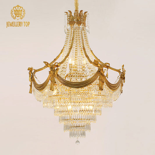 Crystal Foyer Chandelier - Jewellery Top Lighting