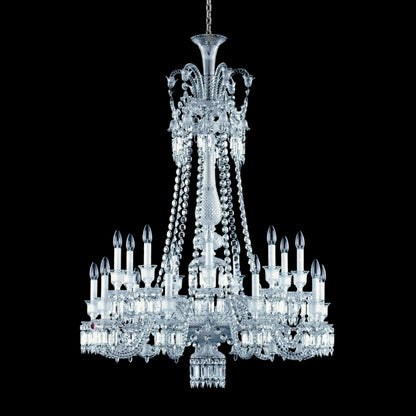 18 Lamps Baccarat Crystal Design Chandelier (Long)