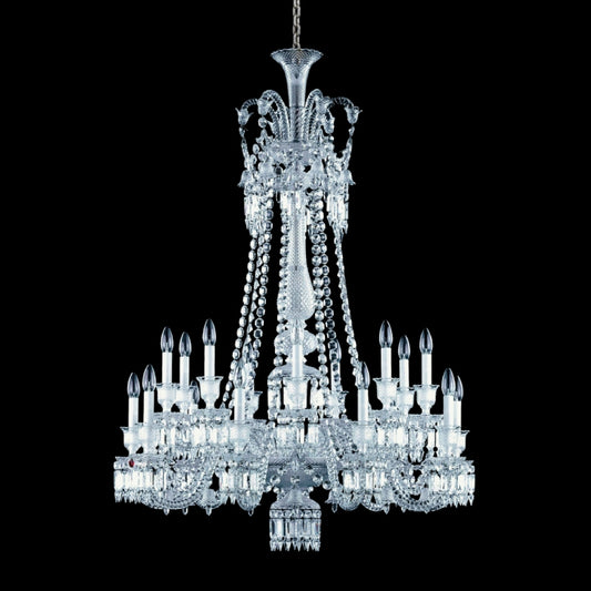 18 Lamps Baccarat Crystal Design Chandelier (Long)