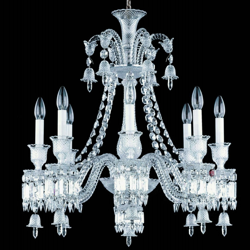 8 Lamps Baccarat Crystal Design Chandelier