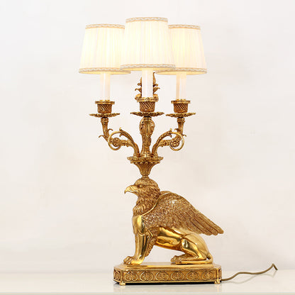 Griffin Brass Table Lamp