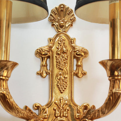 French Brass Wall Lamp