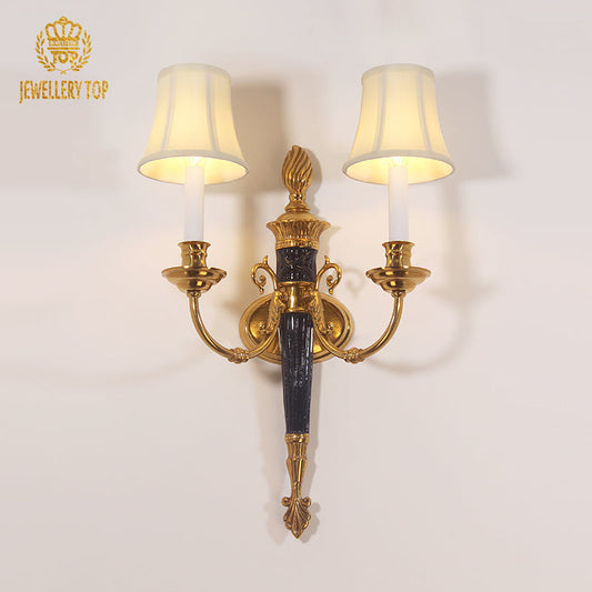 French Brass Wall Lamp