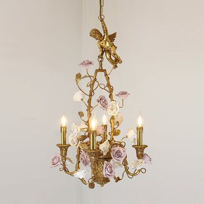 French Floral Chandelier