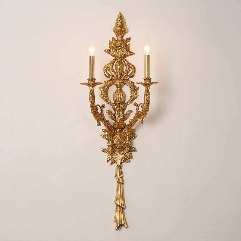 Baroque Royal Brass Wall Lamp