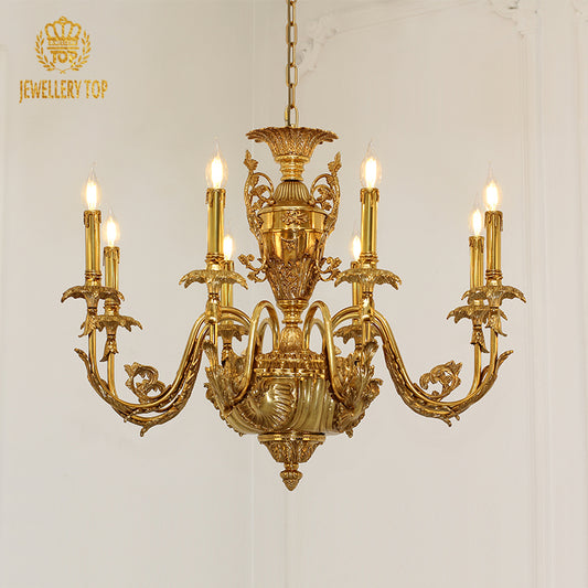 Lampadario di ottone di Dionysus