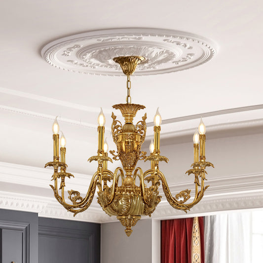 Lampadario di ottone di Dionysus