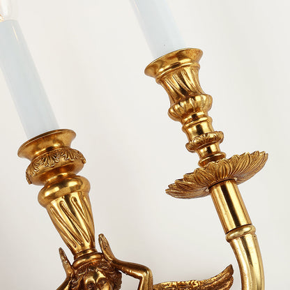 Rococo Brass Wall Lamp