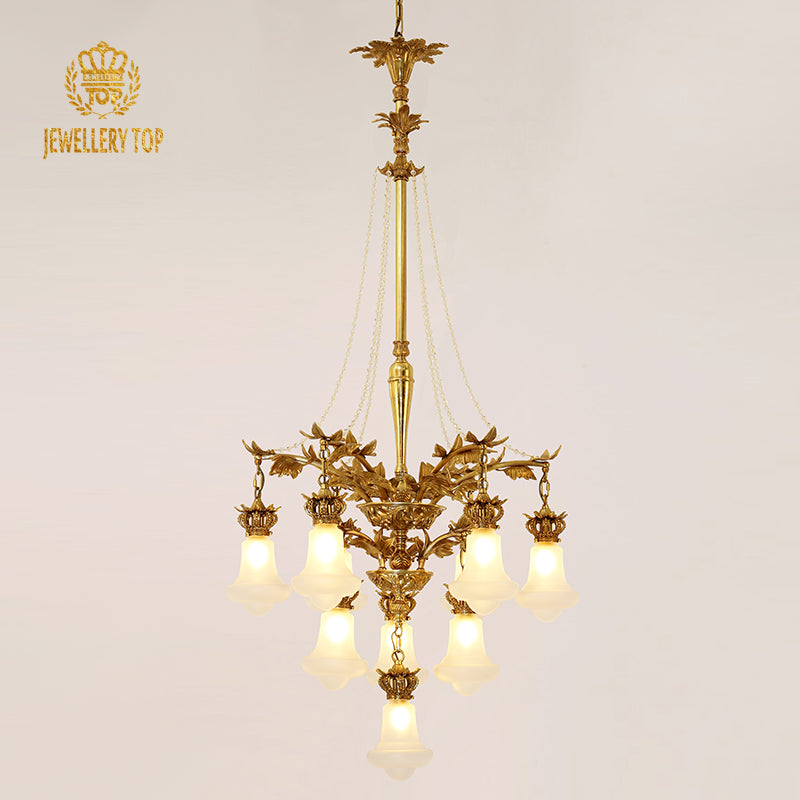 French Brass Chandelier