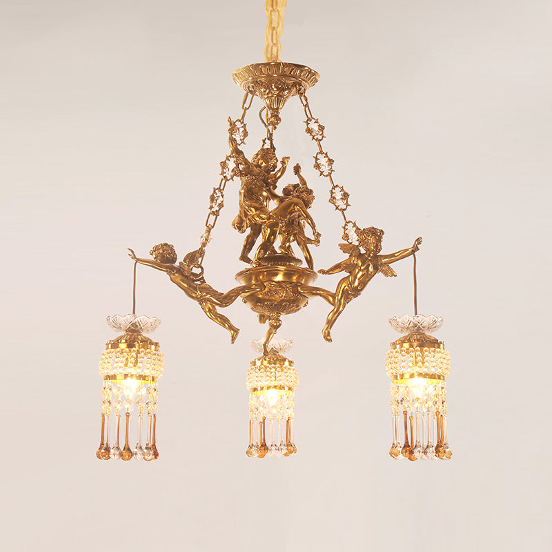 French Brass Chandelier