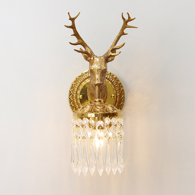 Deer Brass Wall Sconce