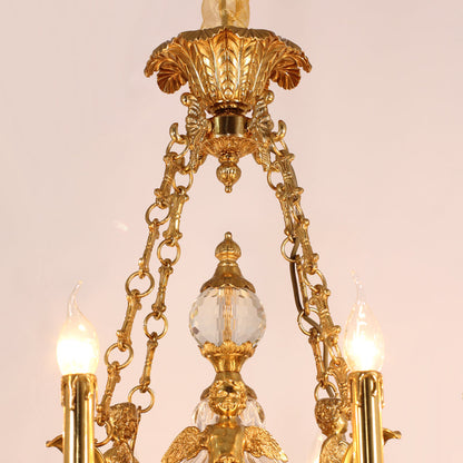 French Brass Chandelier