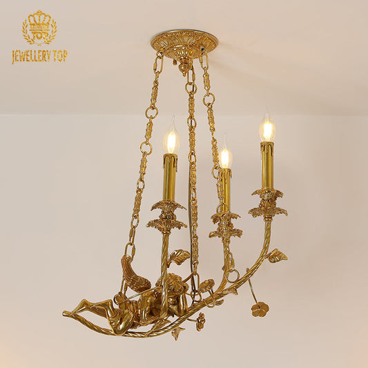 Front view of the Elysian Relic vintage pendant lamp