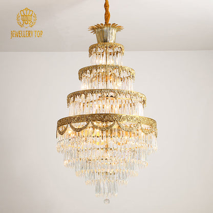 antique brass crystal chandelier