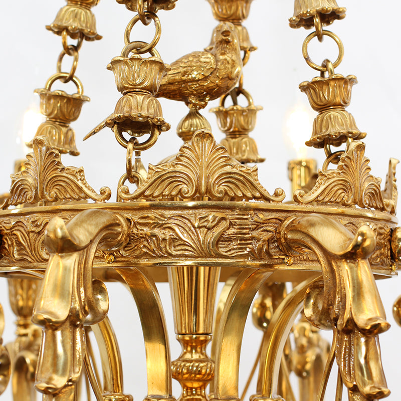 luxury decorative brass chandelier