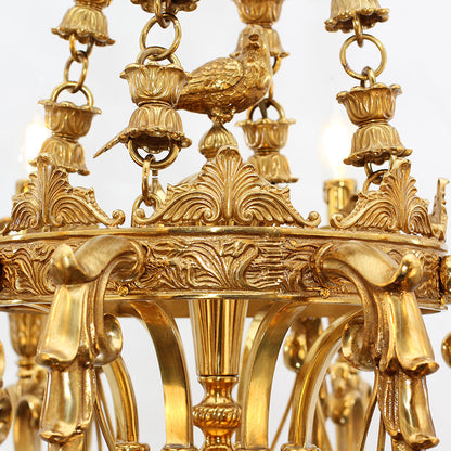 luxury decorative brass chandelier