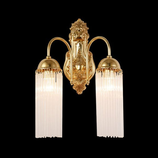 French Brass Wall Lamp - Jewellery Top Lighting