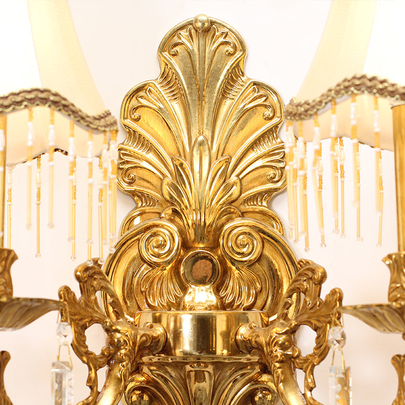 French Brass Wall Lamp - Jewellery Top Lighting