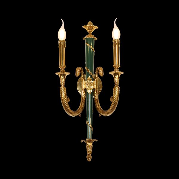 french all brass wall lamp