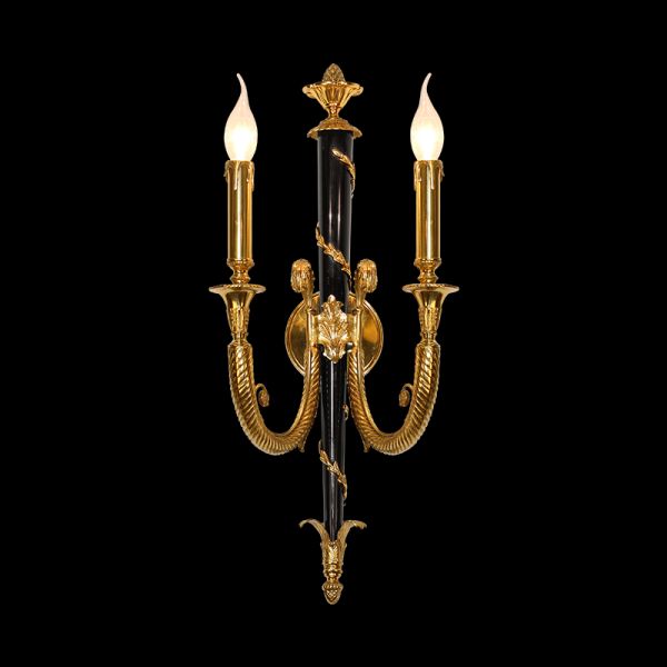 french all brass wall lamp