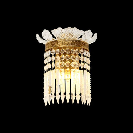 French Brass Wall Lamp - Jewellery Top Lighting