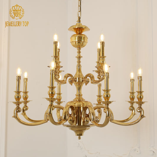 georgian bronze chandelier