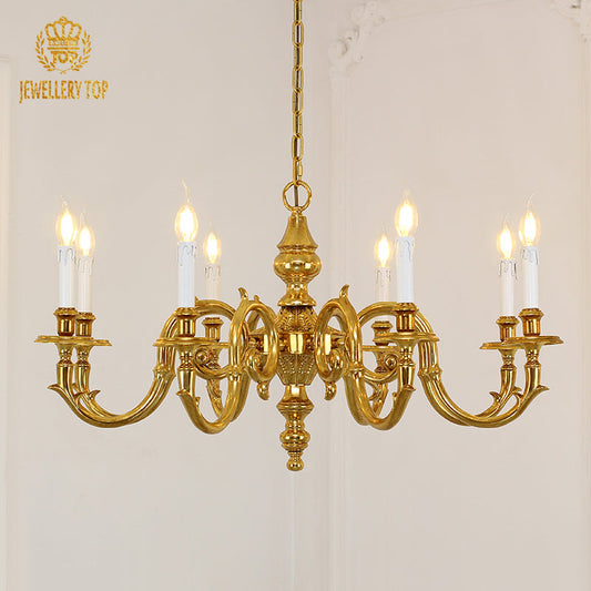 Georgian Candle Style Chandelier - Jewellery Top Lighting