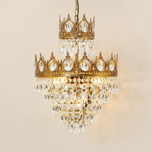 Celestial Crown Gold Pendant Lamp
