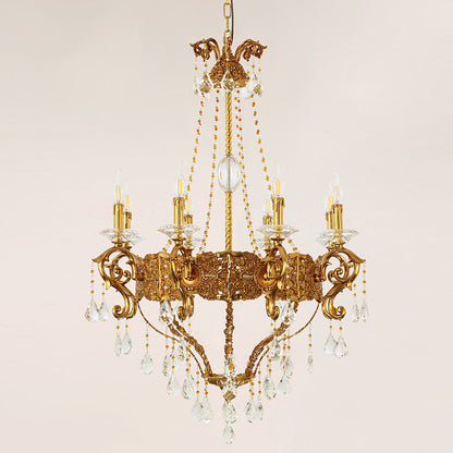Lucienne Crown Victorian Style Chandelier 2.13'/2.62' - Jewellery Top Lighting