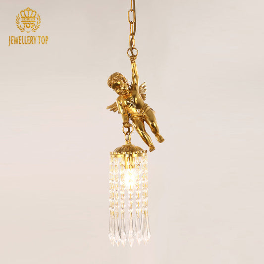 Parisian Cupid French Pendant Light – Front view