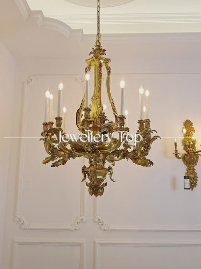 victorian bronze chandelier