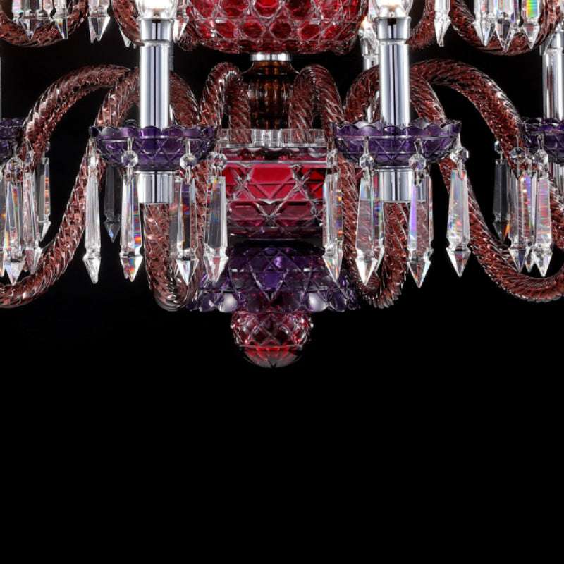 Rosetta D'Or Italian Glass Chandelier 24 lamps