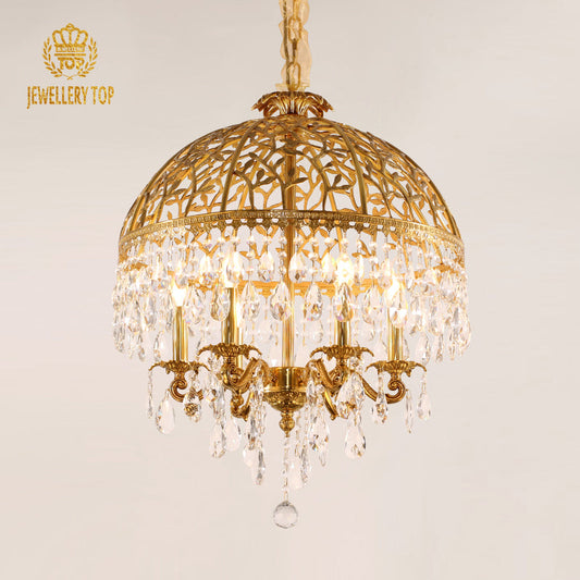 Front view of the Victorian Radiance Pendant Light